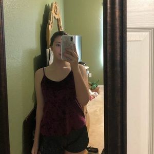 Velvet tank top
